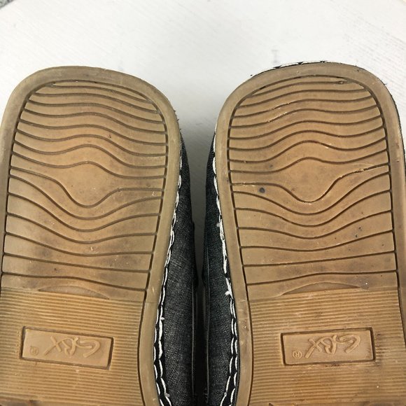 GBX Buckle Men's Size 9M Sesto II Black White Fabric Lace-Up Boat Shoes - Picture 9 of 11